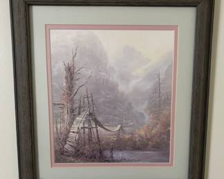 Ben Hampton Swinging Bridge Print 