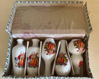 5 Small Asian Chinese Vase Lot 5 piece