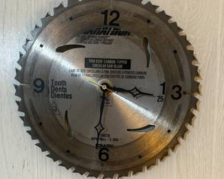 Circular Saw Blade clock