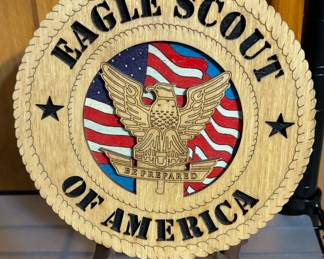Eagle Scouts Wooden Plaque 