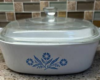 Corning Ware Blue Cornflower Casserole Dish