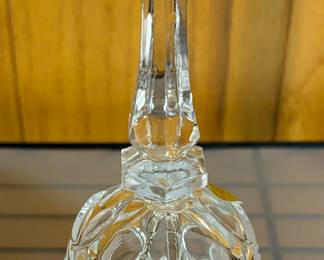 The Lord's Prayer 1986 Artmark 24% Lead Crystal Bell with Praying Hands