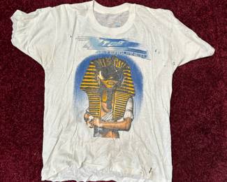 Vintage 1986 ZZ Top After Burner Tour Concert T Shirt