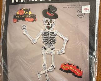 Cross Stitch Skeleton Decoration
