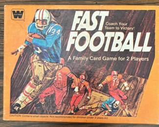 Whitman Fast Football Card Game