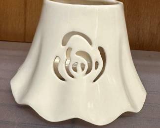 Home Interiors candle shade - Rose