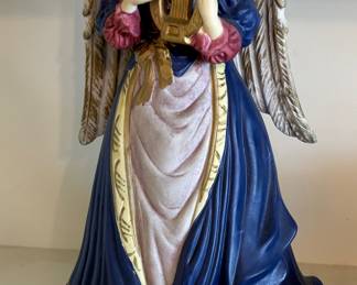 Ceramic Angel with Harp