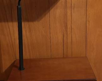 Style Selections 54-in Floor Lamp with Fabric Shade, Table and Magazine Holder