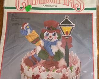 Christmas Cross Stitch Candy Bowl