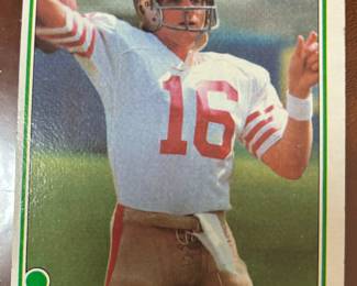 1981 Topps Joe Montana 49ers QB Card