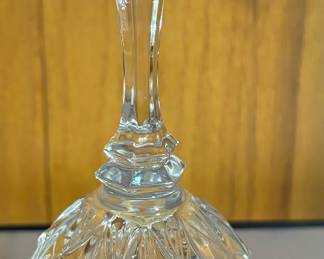 Titan Art 24% Lead Crystal Bell Blue Bird Original Label