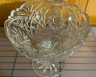 Star of David Cut Crystal Bowl