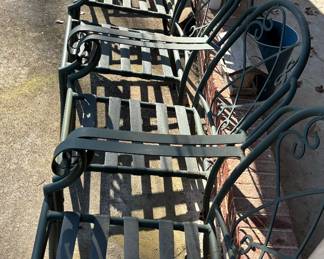 Metal outdoor chairs