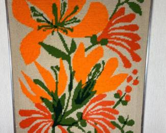 Retro Cross Stitch Wall Decor