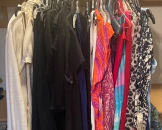 Assorted women's clothing