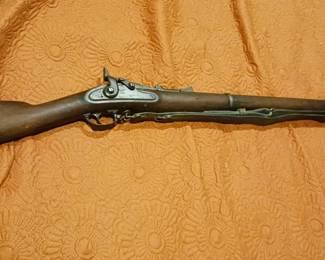 US Springfield Rifle 1864 (1866 Issue) W Rod Musket Barrell 58 Caliber 