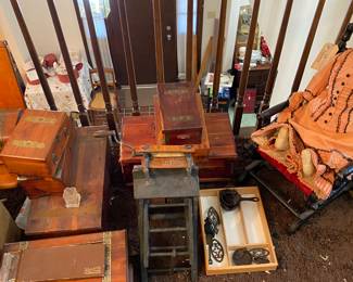 Wooden Boxes, doll items