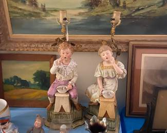 Pair of Porcelain lamps