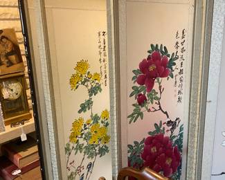 Original Art two sided eight panels Screen 