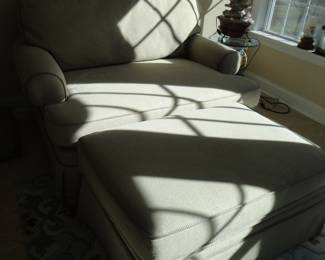 Large Sleeper Chair with Oversized Storage Ottoman