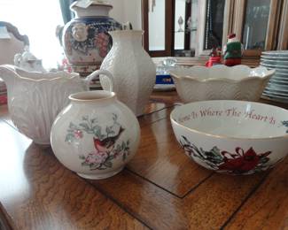 Lenox China -Did you know that most of Lenox is Bone China. Bone China is more durable than porcelain or stoneware. Lenox is the only Bone China maker in the US. They actually use Bone ash which is calcified.