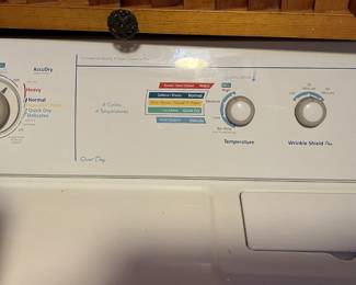 This is the control panel of the Whirlpool dryer front panel.