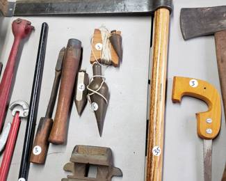 T57 - $35. Froe shake axe. Others priced individually. 