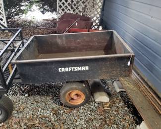 C27 - $50. Craftsman Pull Behind Cart. 