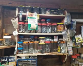 T103 - $1 - $5 jars of screws, nails, hardware