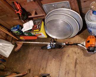 C1 - $150 . Stihl FS90R Trimmer with Stihl HT chainsaw attachment. 