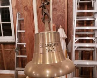 S1 - $125 - Claridge 1949 Bell- Bronze Ships Bell