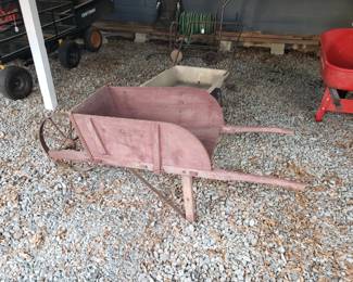C19 - $125 Wooden Wheelbarrow in Very Good Condition!