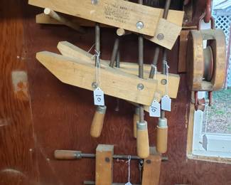 T46 - $10 each. Wood Clamps. 