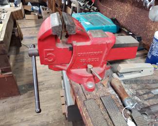 T80 - $90. Large 5 Craftsman Vise. 