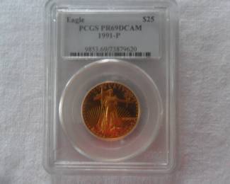 1991-P American Eagle  $25 Gold Coin