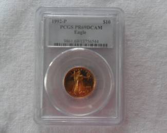 1992-P American Eagle PR 69 Gold Coin