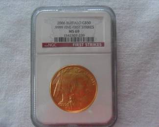 2006 Buffalo Gold $50 Coin MS69