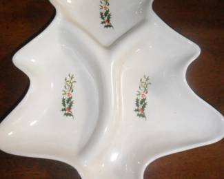 Vintage Christmas Relish Dish