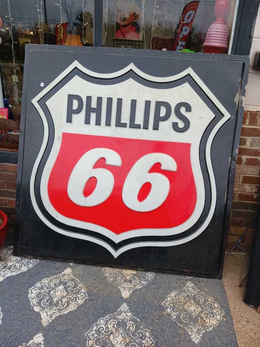 Huge Phillips 66 gasoline station sign
