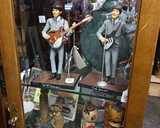 Beatles John and George resin figures