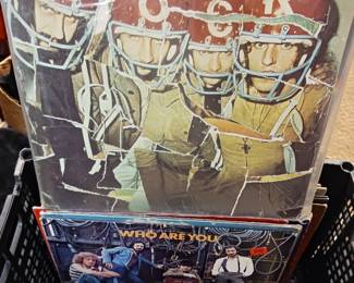 1960's, 70s and '80s rock and roll vinyl record albums