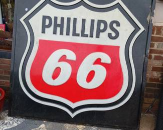 Huge Phillips 66 gasoline station sign