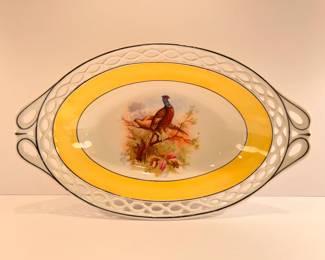 Dining Room | Bavarian reticulated hand-painted bowl.