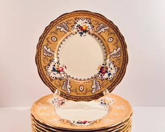 Dining Room | RARE Set of 9 Antique Tiffany & Co. Dinner Plates.