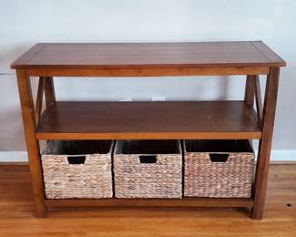 Console Table w/ Baskets