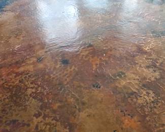 Copper wrapped table w/ 4 chairs