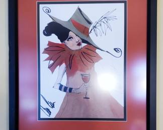Cordell Cordaro signed and framed print