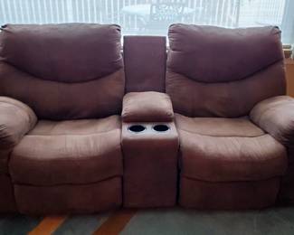 Loveseat Recliner w/ Console 