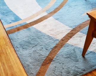Alpine 10 x 14 Blue / Browns Area Rug