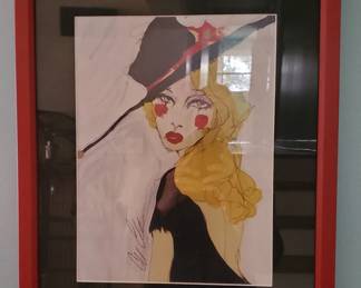 Cordell Cordaro signed and framed print